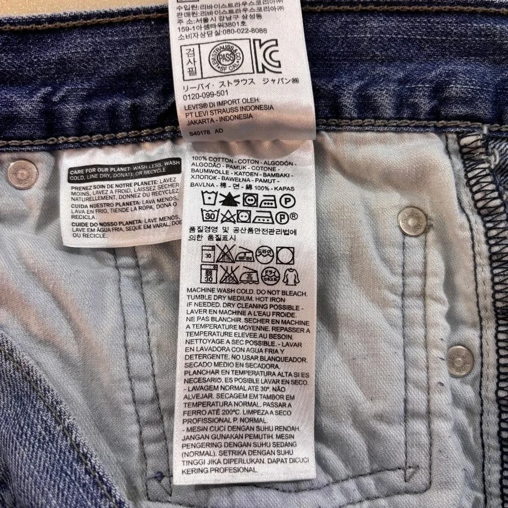 Levi's‎ 514 Jeans Men's Size 38X30 (38X31) Wide Leg